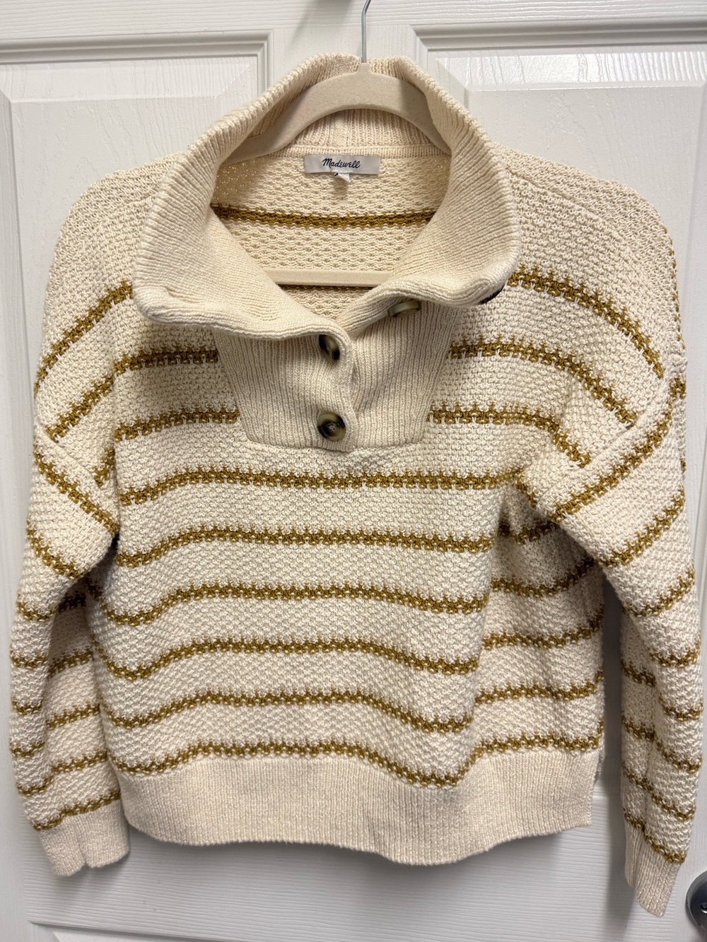 Madewell Striped Chunky Knit Sweater - Picture 2 of 11
